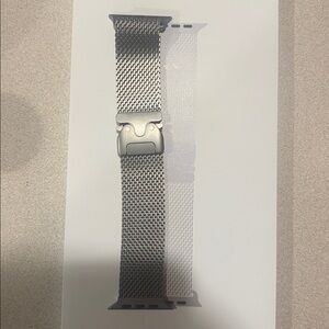 Apple watch band. Titanium Milanese authentic. Medium
